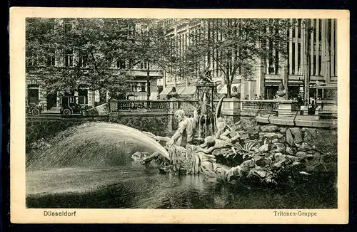 AK Düsseldorf Königsallee/ Kö-Graben Triton-Gruppe 1921 #IN753