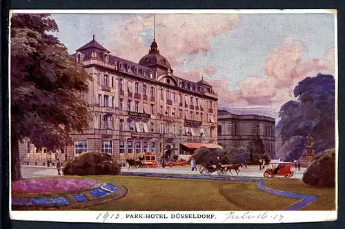 AK Düsseldorf Park Hotel an der Kö 1913 #IN768