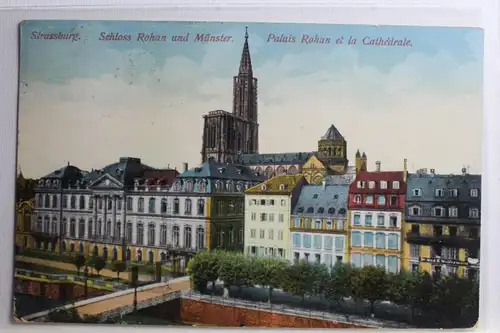 AK Straßburg Schloss Rohan und Münster 1913 #PC417