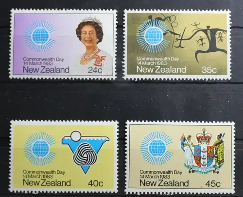 Neuseeland 866-869 postfrisch Commonwealth Tag #RU926
