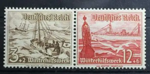 Deutsches Reich Zd W131 postfrisch Zusammendruck #RV023