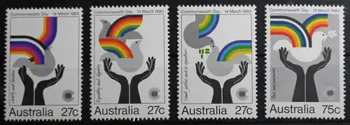 Australien 831-834 postfrisch Commonwealth Tag #RU902