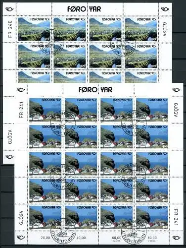 Färöer Kleinbögen 246-247 Tourismus Ersttagssonderstempel #IY025
