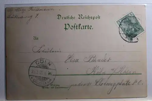 AK Deutschland Grußkarte 1901 #PC537