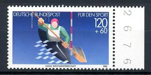 Bund 1239 I Bogenrand postfrisch Plattenfehler #IN379