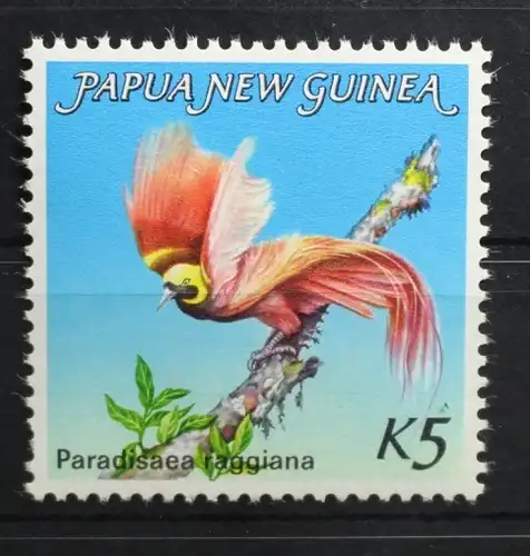 Papua Neuguinea 478 postfrisch Paradiesvogel #RW146