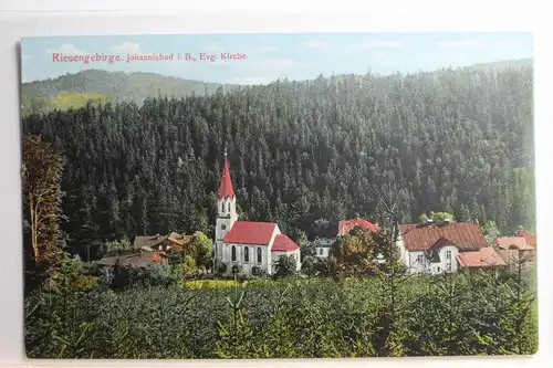 AK Johannisbad Riesengebirge - Evg. Kirche #PC656