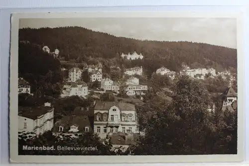 AK Marienbad Bellevueviertel 1937 #PC549