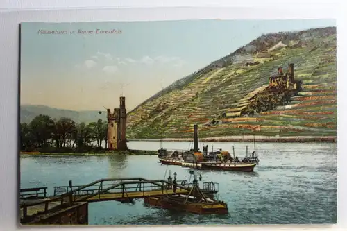 AK Burg Ehrenfels Mäuseturm u. Ruine Ehrenfels #PC609