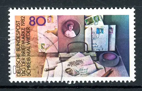 Bund 1154 I gestempelt Plattenfehler #IN369