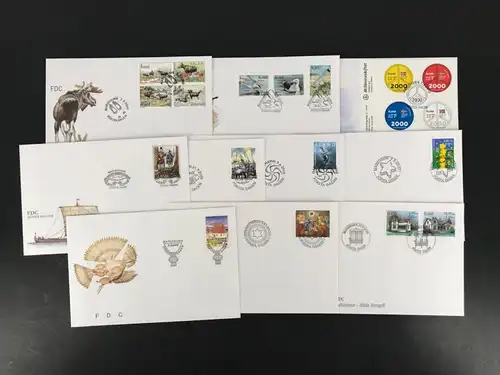 Aland FDC Jahrgang 2000 komplett Ersttagesbrief/FDC #LO79