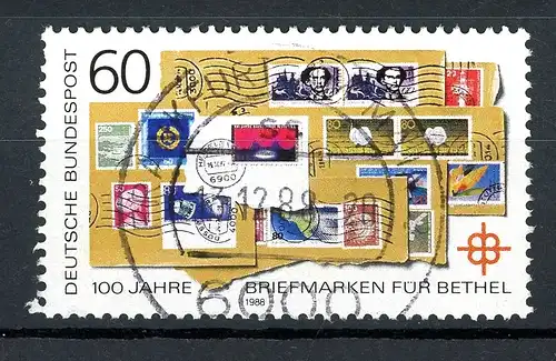 Bund 1395 II gestempelt Plattenfehler #IN431