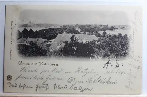 AK Ratzeburg Stadtansicht 1898 #PC691