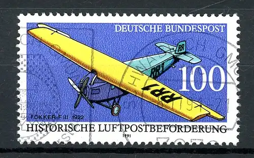 Bund 1524 III gestempelt Plattenfehler #HD316