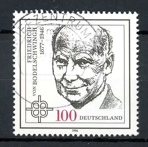 BRD 1835 I gestempelt Plattenfehler #GQ374