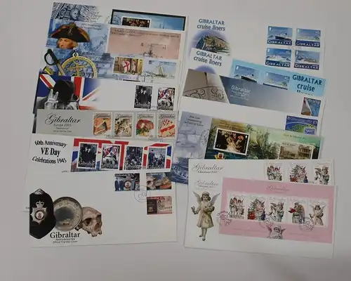 Gibraltar FDC Lot aus 2005 gestempelt #LO96