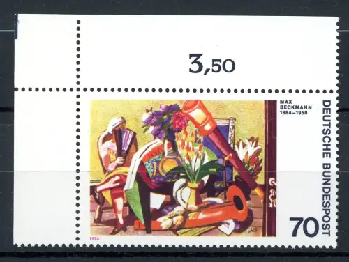 BRD 822 I Eckrand postfrisch Plattenfehler #GQ334