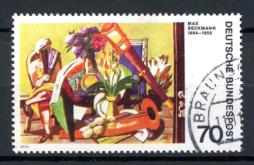 BRD 822 I gestempelt Plattenfehler #GQ338