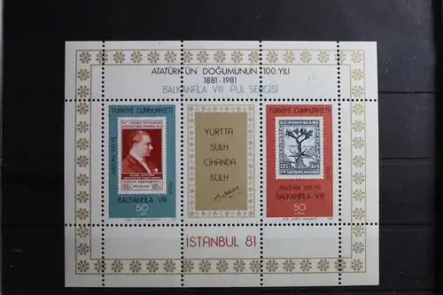 Türkei Block 20 mit 2574-2575 postfrisch #RX723