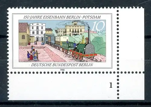 Berlin 822 I postfrisch Plattenfehler, Formnummer 1 #GQ104