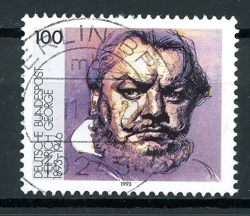 BRD 1689 V gestempelt Plattenfehler #GQ169