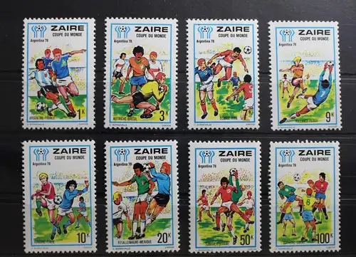 Zaire 558-565 postfrisch Fußball WM #RY031