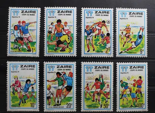 Zaire 558-565 postfrisch Fußball WM #RY029