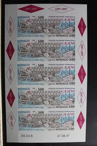 Monaco 2334B postfrisch als Kleinbogen Briefmakenausstellung #RY621