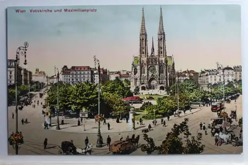 AK Wien Votivkirche und Maximilianplatz #PC887