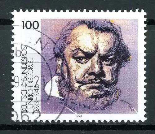 BRD 1689 V gestempelt Plattenfehler #GQ168