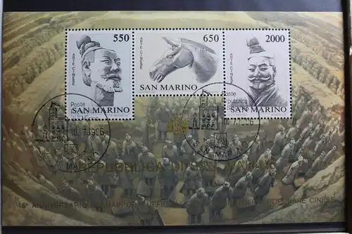 San Marino Block 10 mit 1345-1347 gestempelt #RX926
