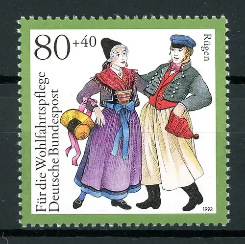 BRD 1696 I postfrisch Plattenfehler #GQ182