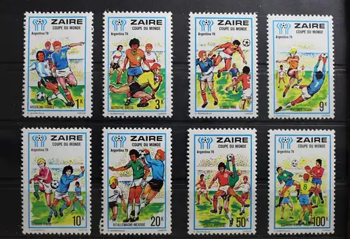 Zaire 558-565 postfrisch Fußball WM #RY028