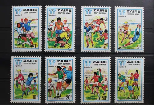 Zaire 558-565 postfrisch Fußball WM #RY032