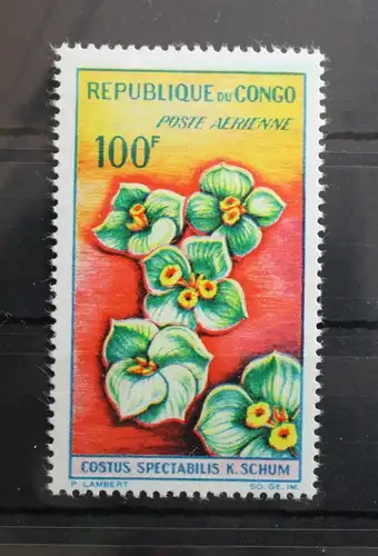 Kongo (Brazzaville) 28 postfrisch Blumen #RZ701