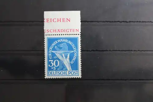 Berlin 70I postfrisch mit Blockrand, Plattenfehler II #RZ915