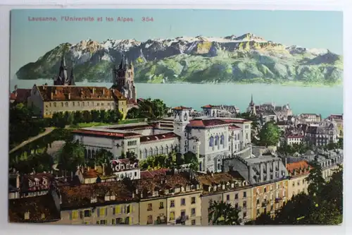 AK Lausanne l`Université et les Alpes #PC943