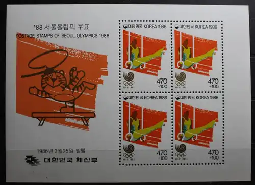 Korea Block 513 mit 1442 postfrisch Olympische Spiele #RZ217