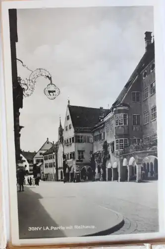 AK Isny i. A. Partie mit Rathaus 1934 #PD356