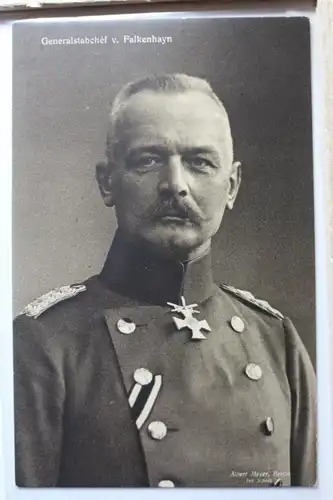 AK Deutschland Porträtkarte - Generalstabschef v. Falkenhayn #PD466