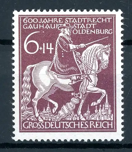 Deutsches Reich 907 VI postfrisch Plattenfehler #GQ194