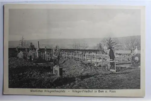 AK Dun a. Maas Westlicher Kriegsschauplatz - Krieger-Friedhof #PC968