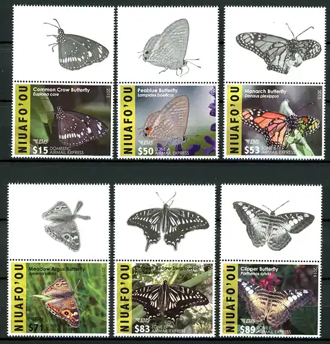 Niuafo'ou 573-578 zf postfrisch Schmetterlinge #GL590