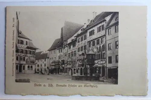 AK Stein a. Rh. - Bemalte Häuser am Marktplatz #PC927