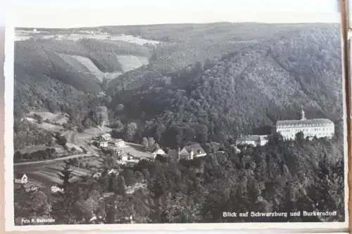 AK Schwarzburg Blick auf Schwarzburg und Burkersdorf #PD326