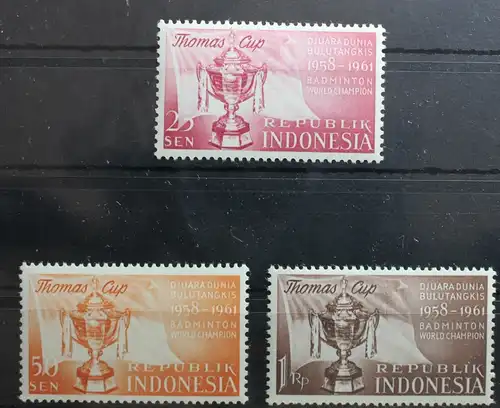 Indonesien 221-223 postfrisch Badminton #RZ331