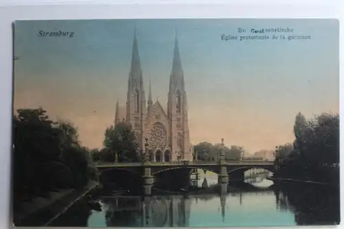 AK Straßburg Evang. Garnisonskirche #PC981