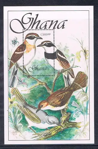 Ghana Block 147 postfrisch Vögel #JD246