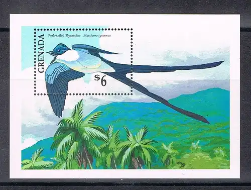 Grenada Block 258 postfrisch Vögel #JD248