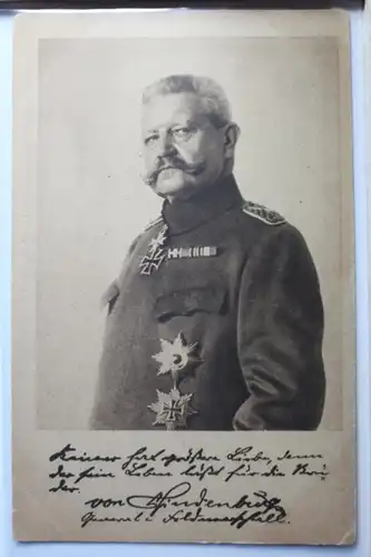 AK Deutschland Generalfeldmarschall v. Hindenburg #PD435